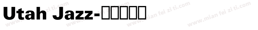 Utah Jazz字体转换